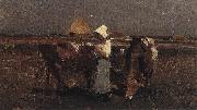 Peasant Watching her Cows at Barbizon Nicolae Grigorescu